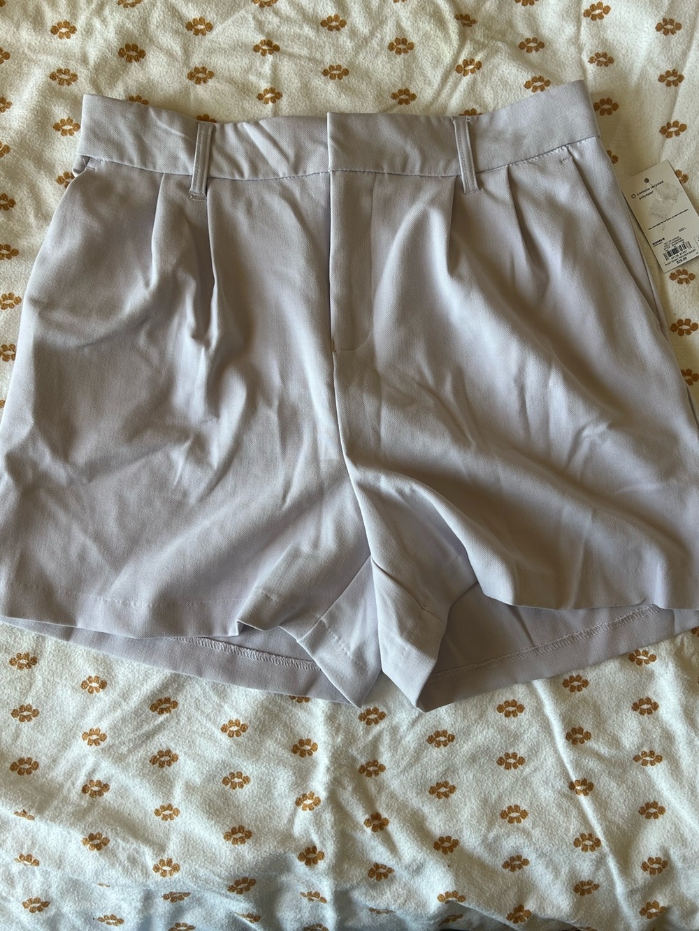 SO Lavender High-Waist Tailored Shorts